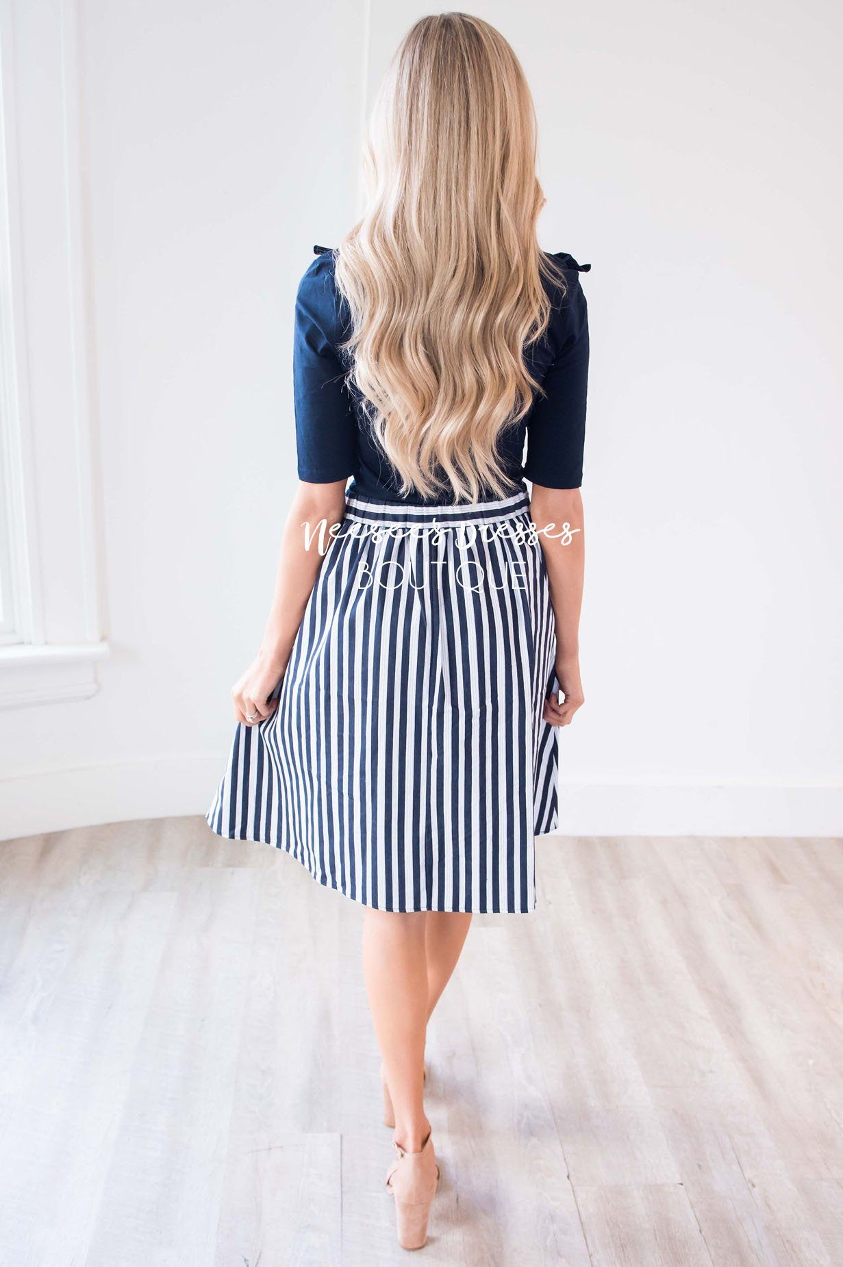 Plan On This Love Striped Skirt