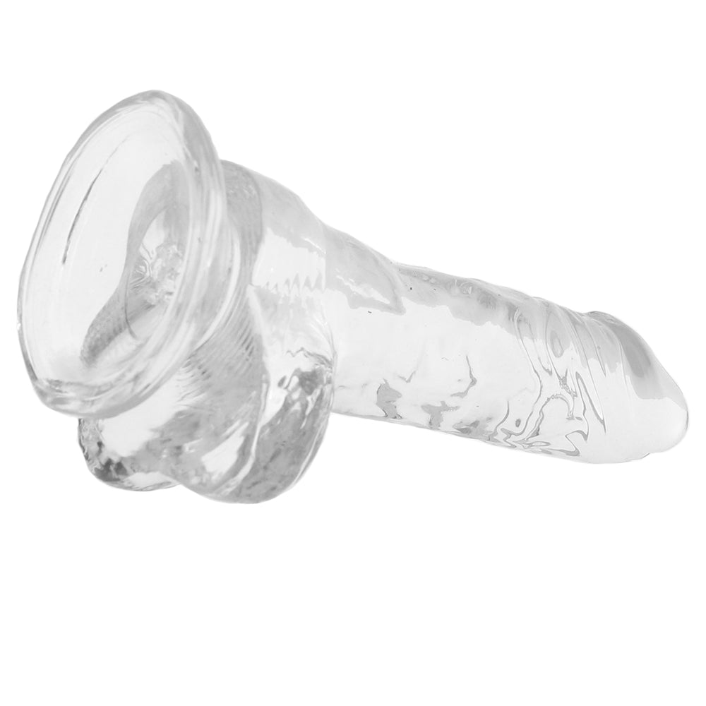 King Cock 5 Inch Ballsy Dildo in Clear