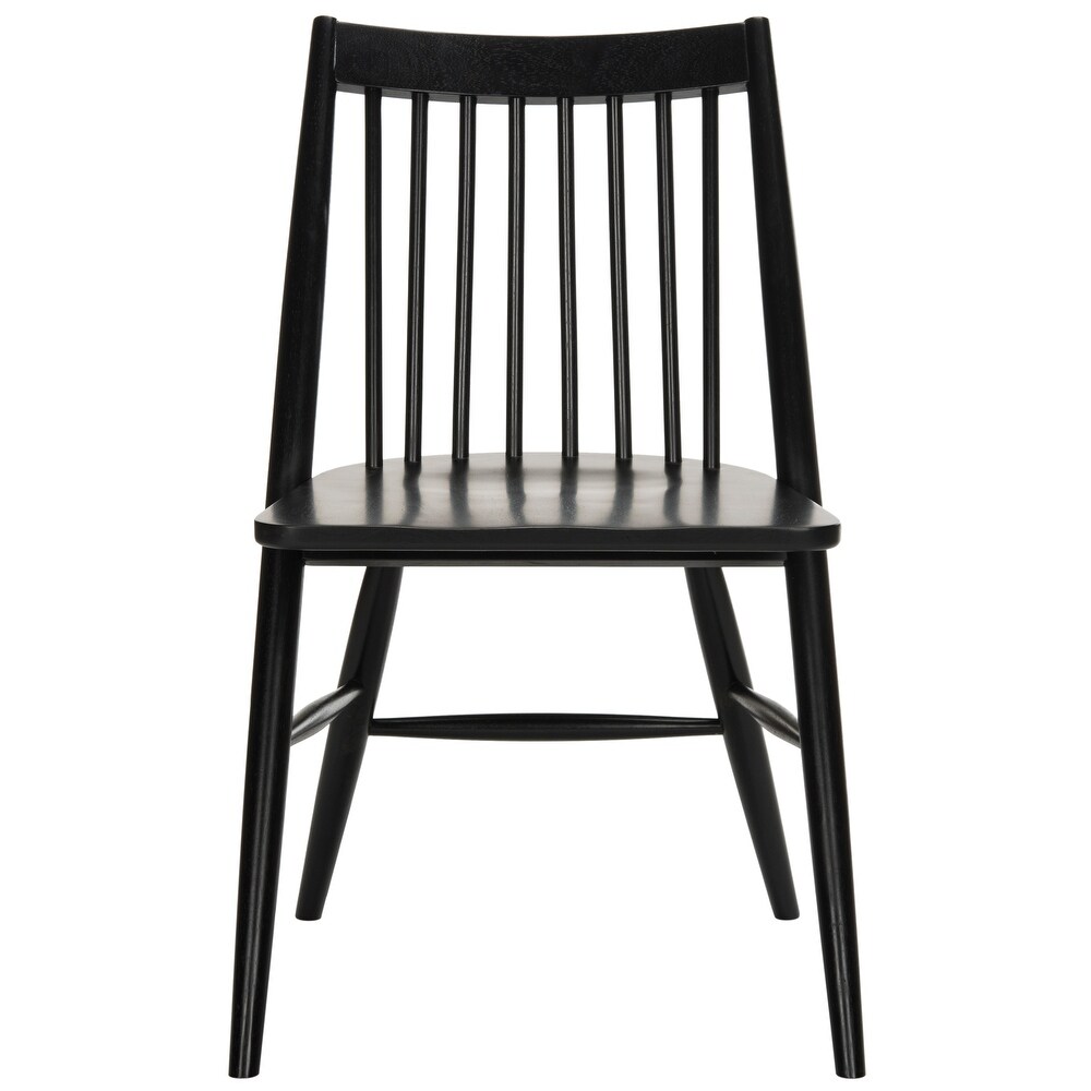 SAFAVIEH Dining 19 inch Wren Black Spindle Dining Chair (Set of 2)