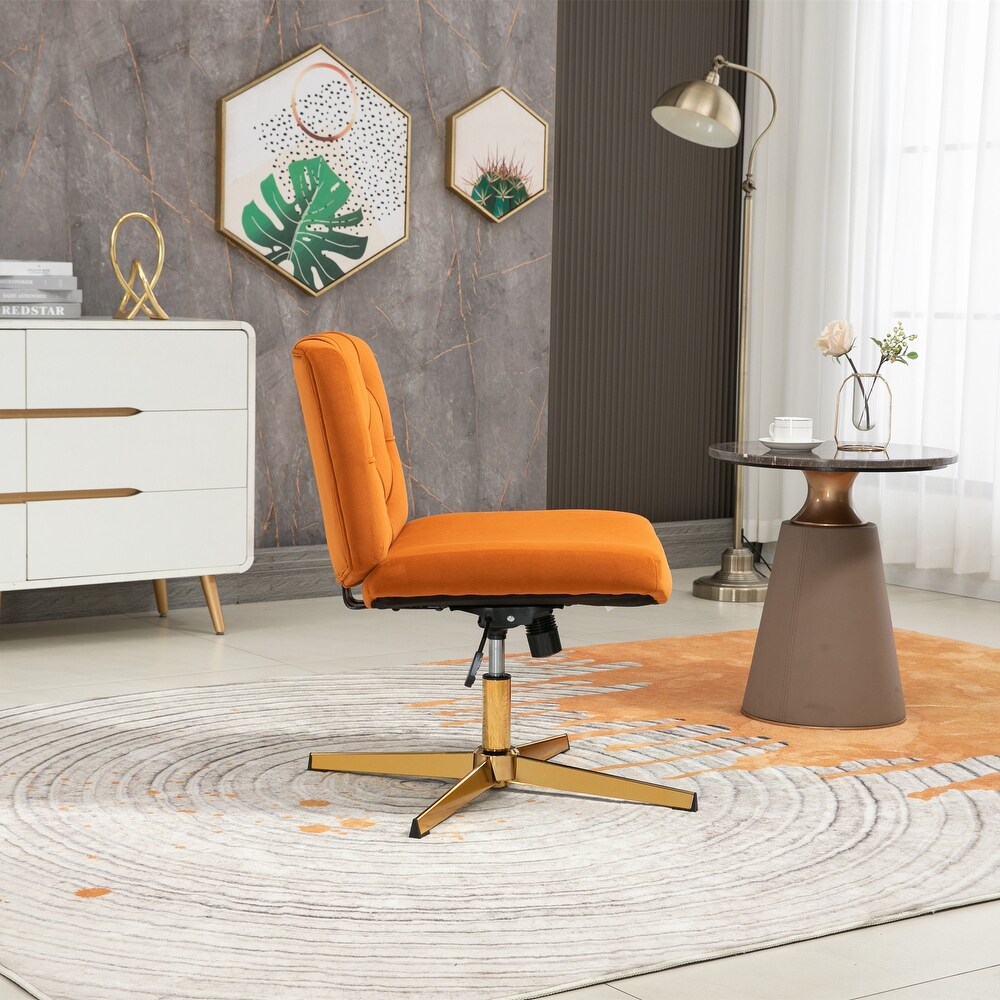 Modern Velvet Adjustable Height Home Office Swivel Desk Chair