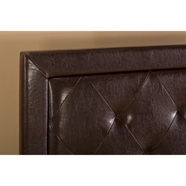 Copper Grove Bruckenau Brown Faux Leather Headboard - - 28077420