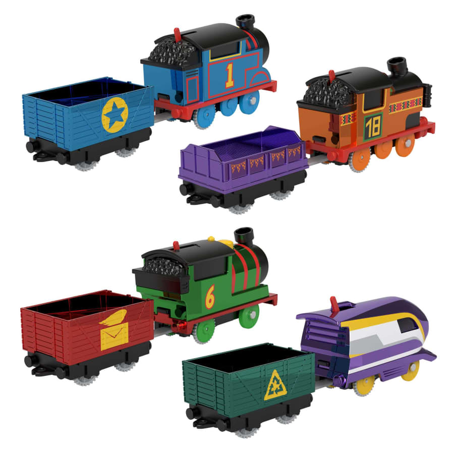 Thomas Friends Motorized Engine 4 Pack Toy Trains