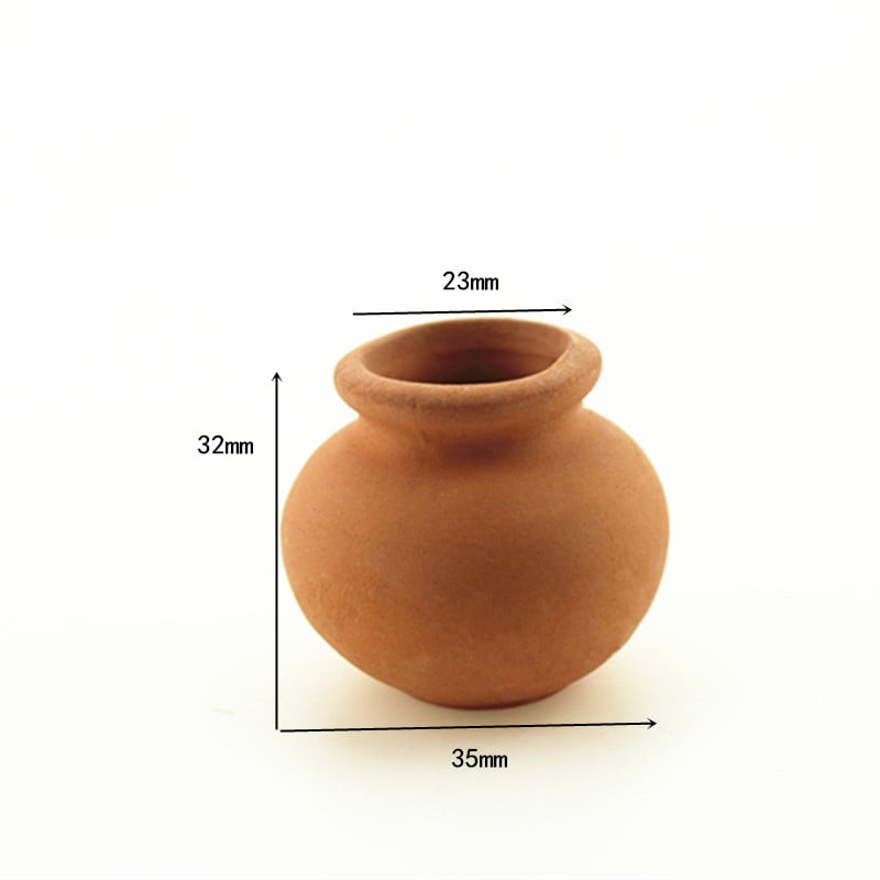 Ruibeauty 4Pcs Clay Pots - 1.28" Terracotta Pot Ceramic Pottery Planter Terra Cotta Flower Pot Succulent Nursery Pots Great for Windowsill, Cactus Plant, Crafts, Wedding Favors