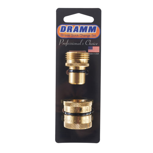 Dramm Brass Quick Disconnect-MADE IN THE USA- Professional Quality - 1 connector