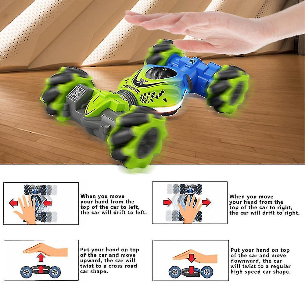 360 4wd Stunt Car Rc Hand Gesture Sensing Off-road Remote Control Off-road Toy Car With Music Light Kids Gift_ll