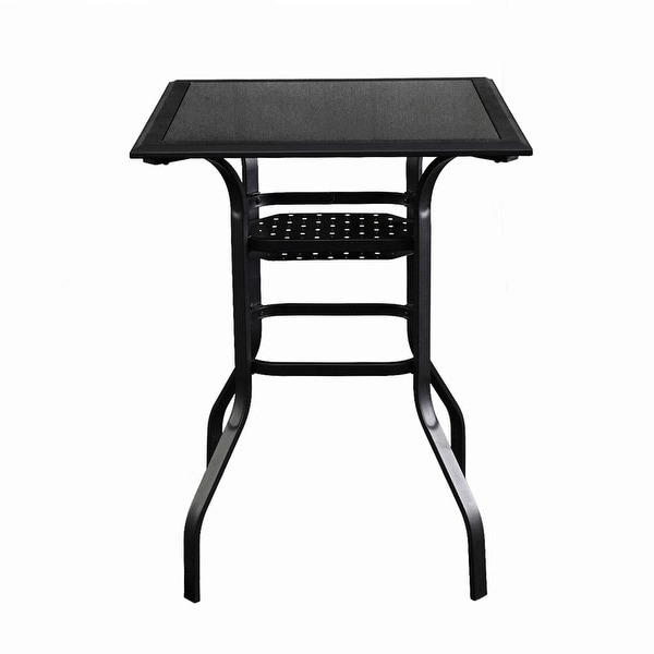 Patio Festival 4Person Square Outdoor Bistro Dining Set