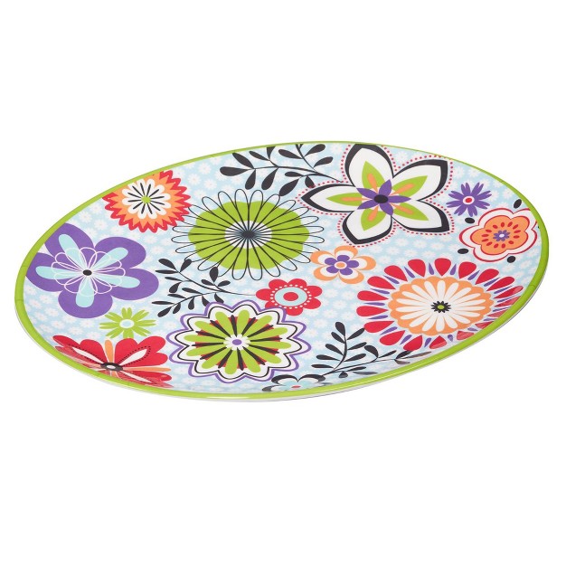 2pc Carnaby Melamine Serving Platter Set Certified International