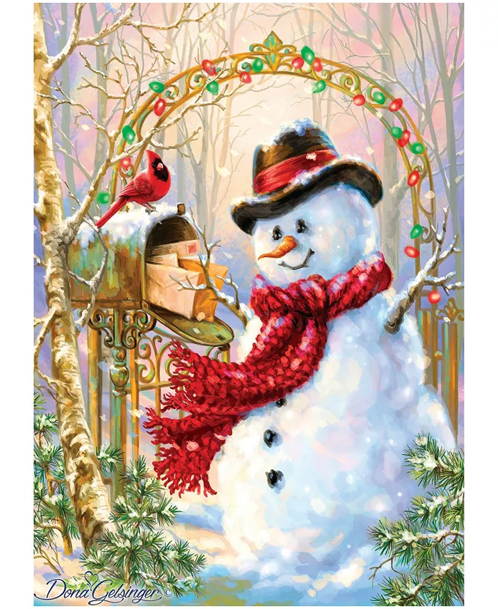 MasterPieces Puzzles Holiday Glitter Puzzle - Letters to Frosty - 500 Piece