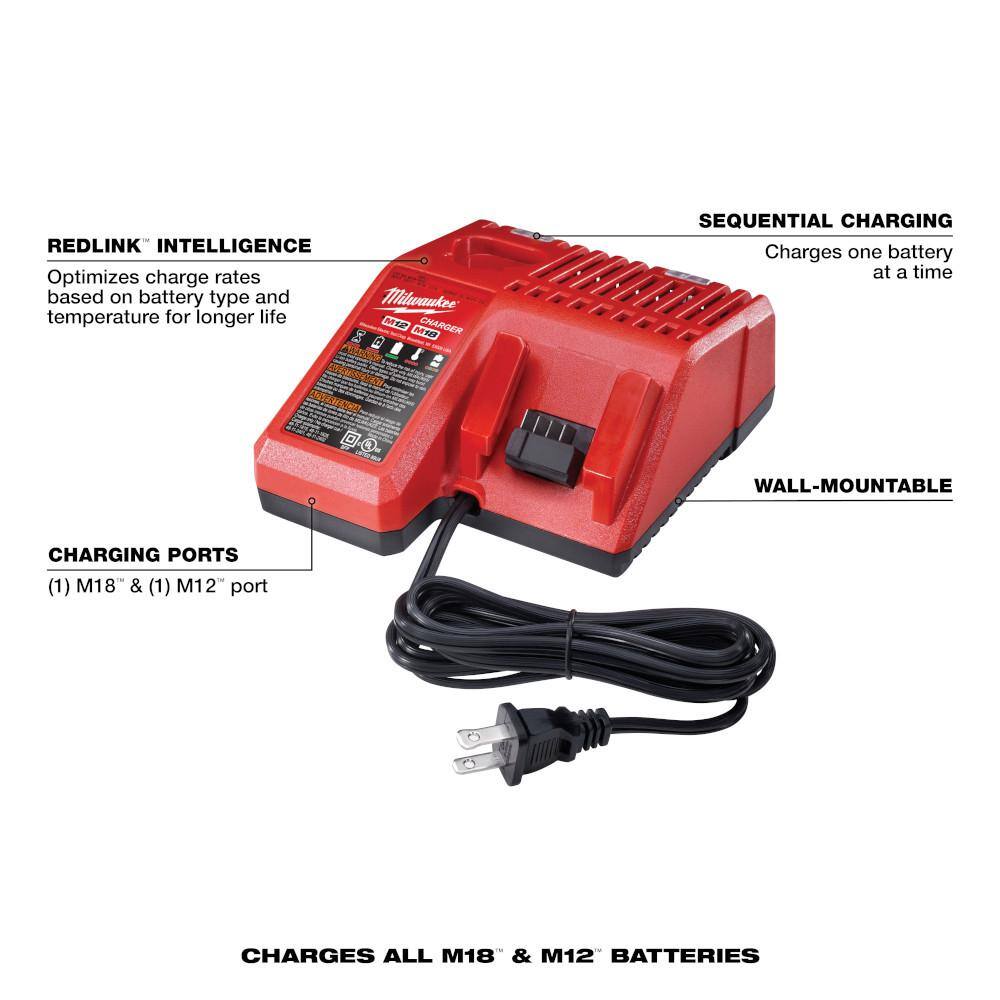 MW M18 18-V Lithium-Ion XC Starter Kit with One 5.0Ah Battery Charger and 14 in. Hex Impact Driver 48-59-1850-2953-20