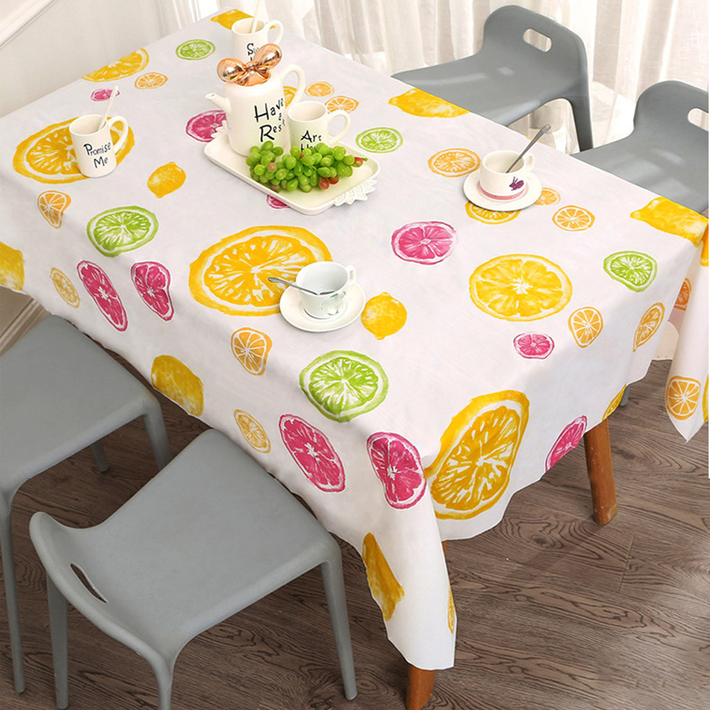 Waterproof and Oil Proof Table Cloth for Kitchen Decorative Dining Table Cover