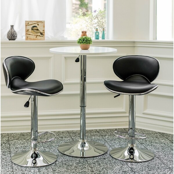 Brage Living Charlie Height Adjustable Barstool Set (Set of 2)