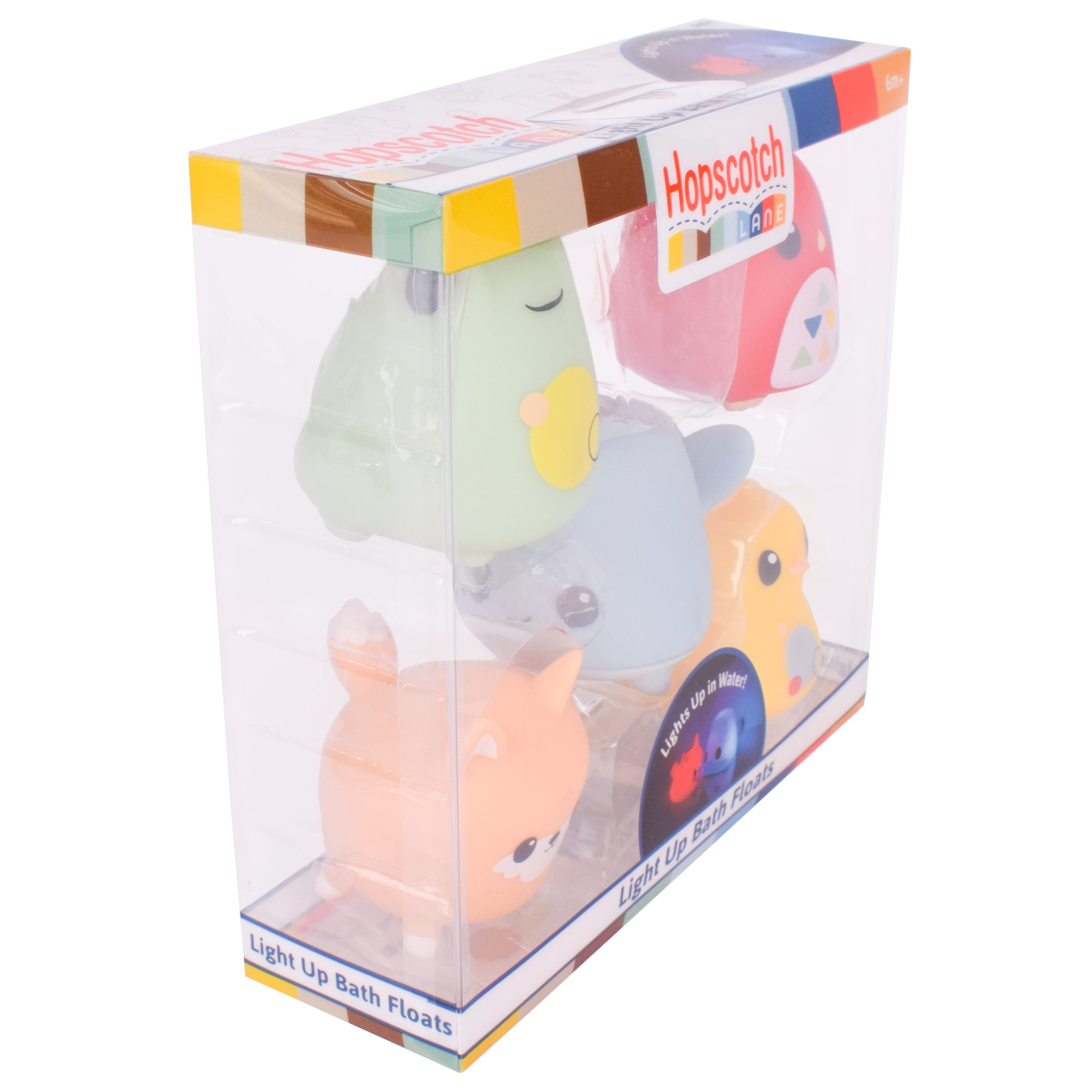 Hopscotch Lane 5 Pack Light Up Animal Bath Toys | Baby and Toddler 6 Months and Older， Unisex