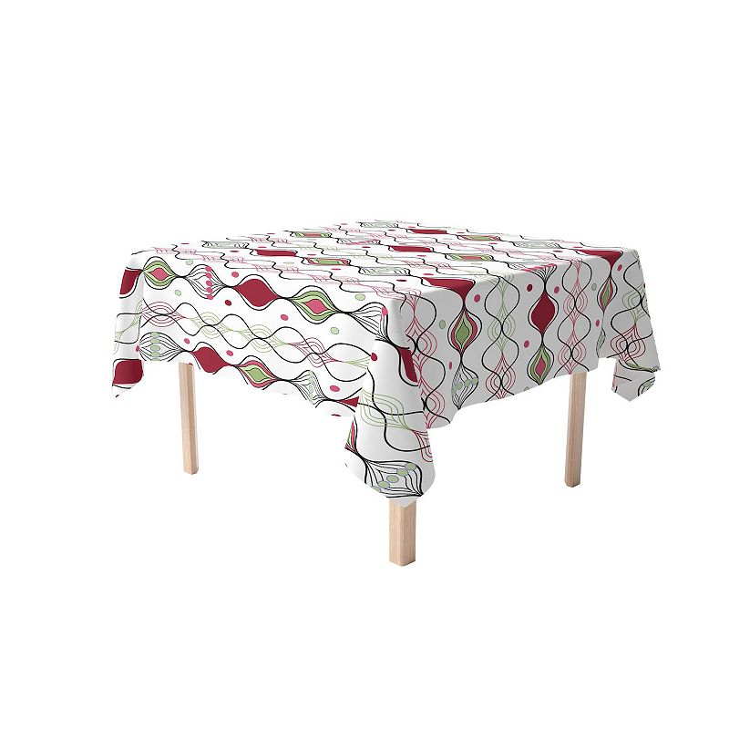 Square Tablecloth， 100% Cotton， 52x52， Floral 99