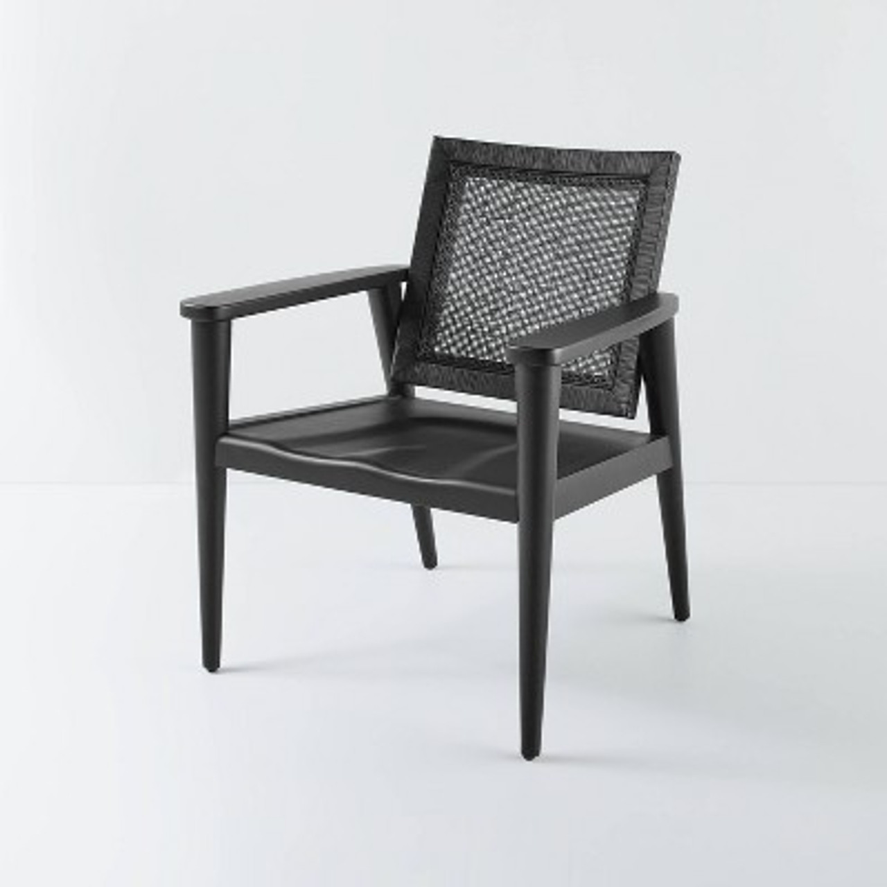 Wood with Cane Back Accent Chair Black - Hearth and Hand with Magnolia