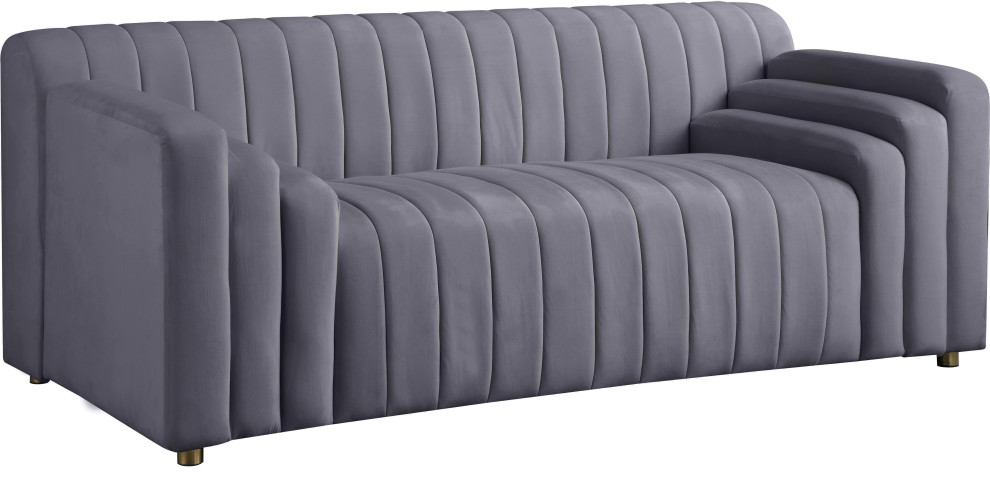 Naya Velvet Upholstered Set   Contemporary   Loveseats   by Meridian Furniture  Houzz