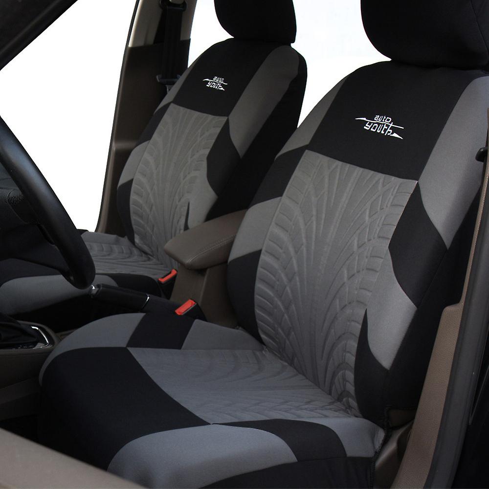 Born Pretty Autoyouth Brand Embroidery Car Seat Covers Set Universal Fit Most Cars Covers With Tire Track Detail Styling Car Seat Protector