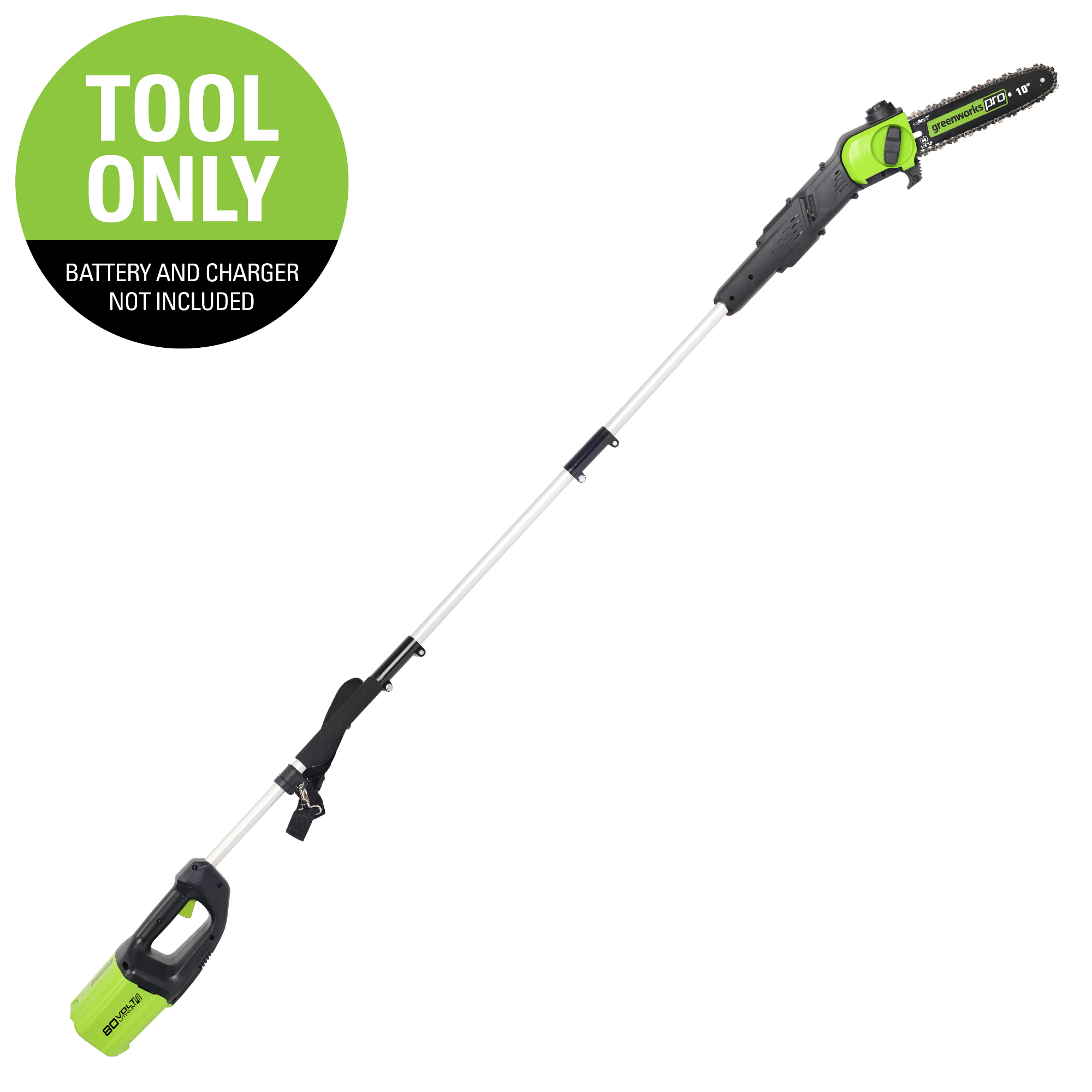 80V 10-Inch Cordless Brushless Pole Saw | Greenworks Tools