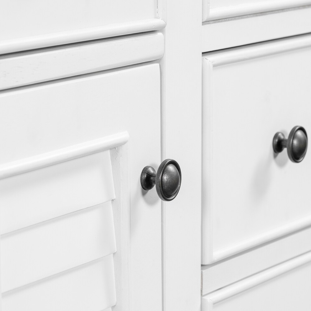 Modern Bathroom Vanity with Ceramic Basin  Five Drawers