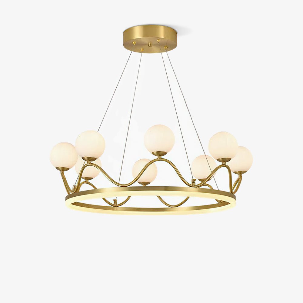 Crown Brass Chandelier