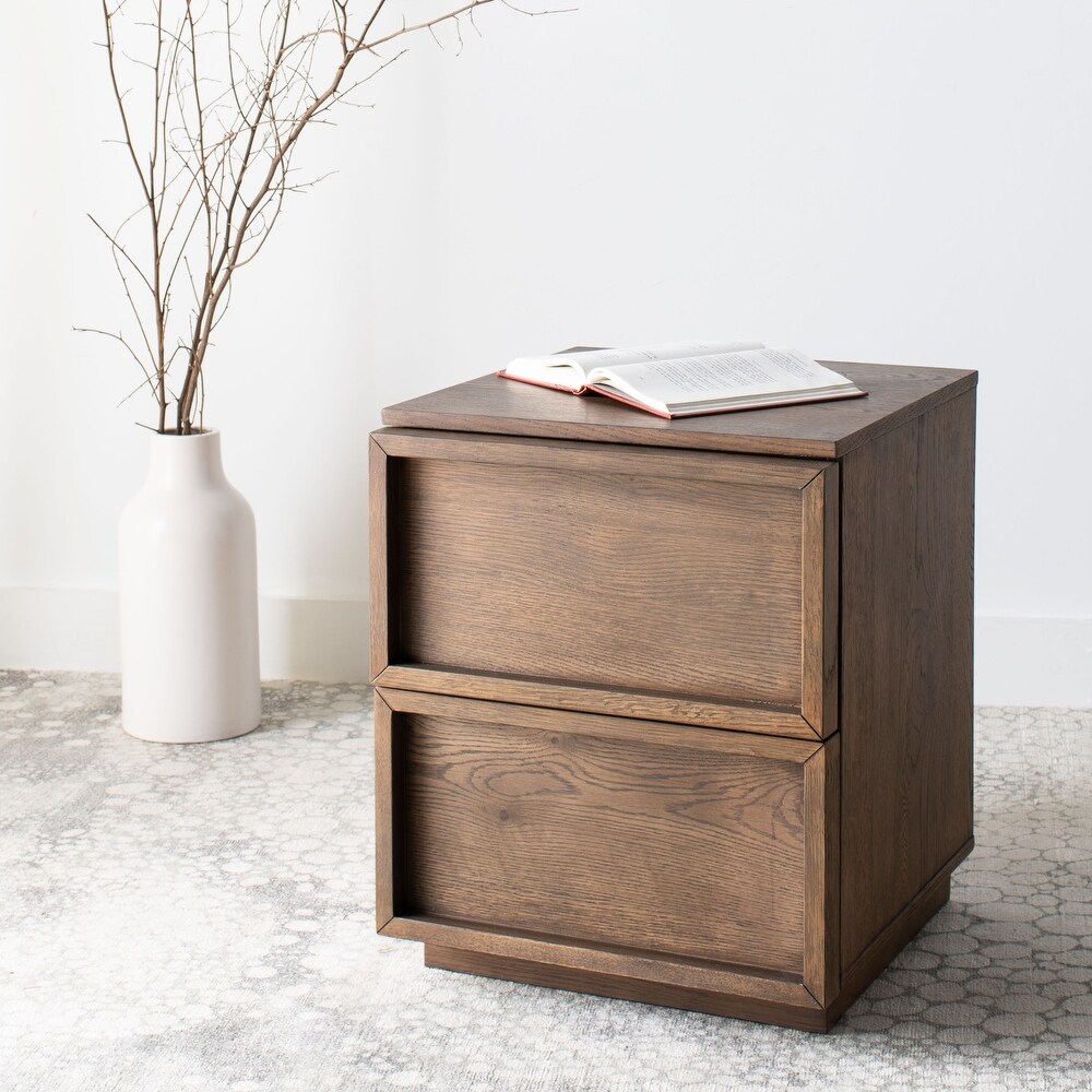 SAFAVIEH Couture Zeus 2 Drawer Nightstand.