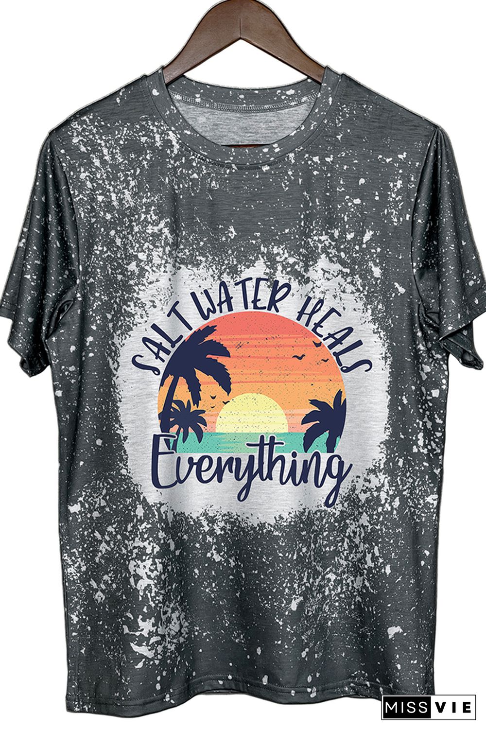 Salt Water Heals Everything Graphic Tee Wholesale