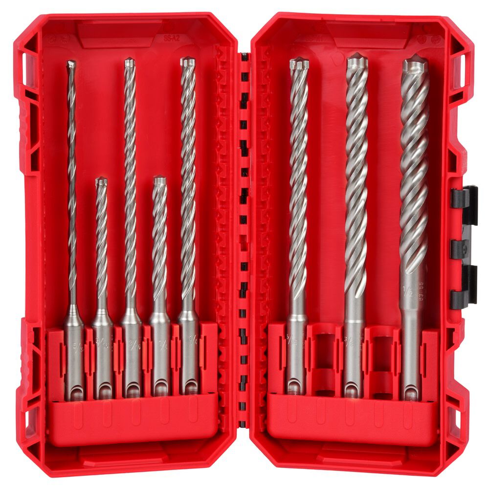 Milwaukee SDS Plus MX4 4 Cutter Drill Bit Kit 8pc 48-20-7663 from Milwaukee