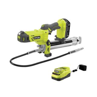 RYOBI ONE+ Grease Gun Kit w2.0Ah Battery and Charger P3410K1N