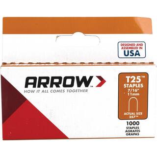 Arrow Dual-Purpose Staple Gun  Wire Tacker with 5000-Pack 38 in. 716 in.  916 in. T25 Round Crown Staples 843631130735