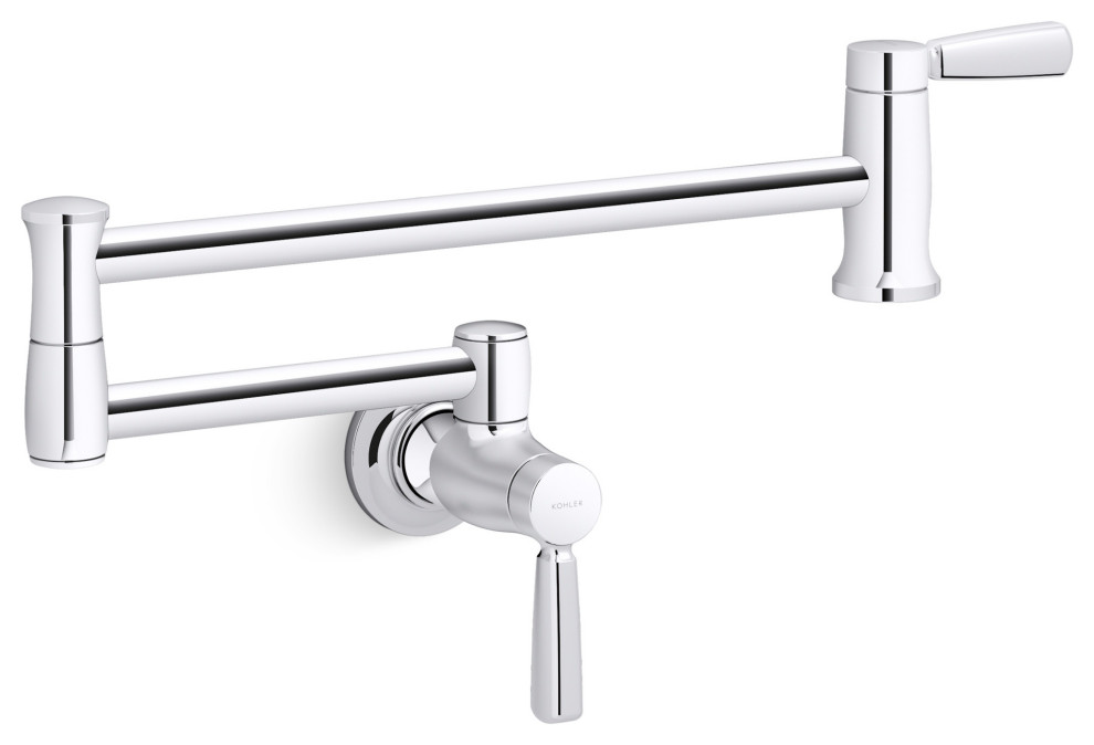 Kohler K 35744 Traditional Wall Mount Pot Filler Faucet   Pot Fillers   by Buildcom  Houzz