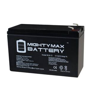 MIGHTY MAX BATTERY 12V 9Ah SLA Replacement Battery for Leoch DJW12-9.0 T2 DJW 12-9.0 T2 ML9-12241436