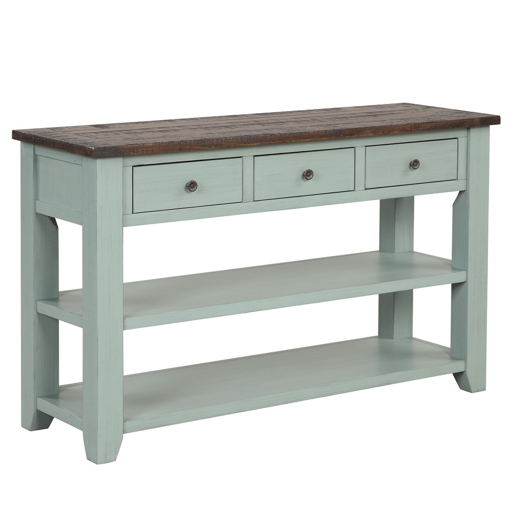 Solid Wood Top Console Table