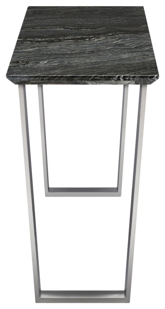 Giacomo Console Table Black Wood Vein Marble Top Polished Stainless   Modern   Console Tables   by V.S.D Furniture  Houzz