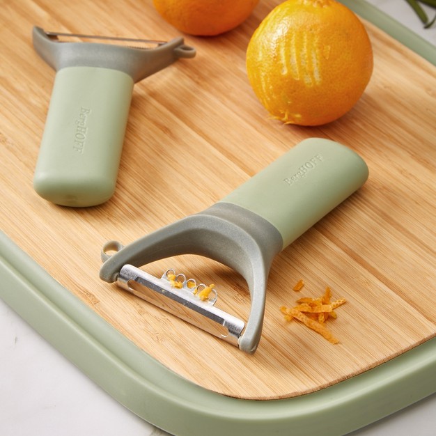 Berghoff Balance Stainless Steel Y peeler With Zester 5 quot Recycled Material