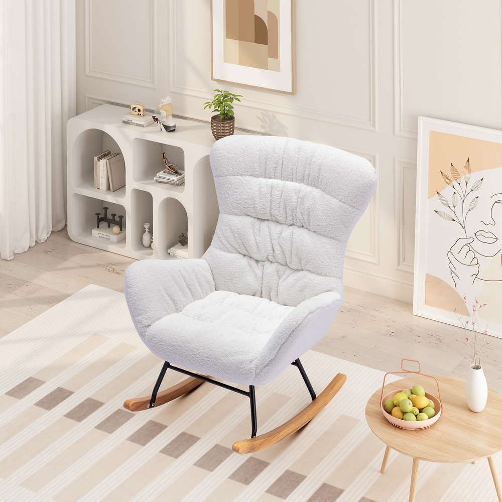 Teddy Fabric Rocking Chair