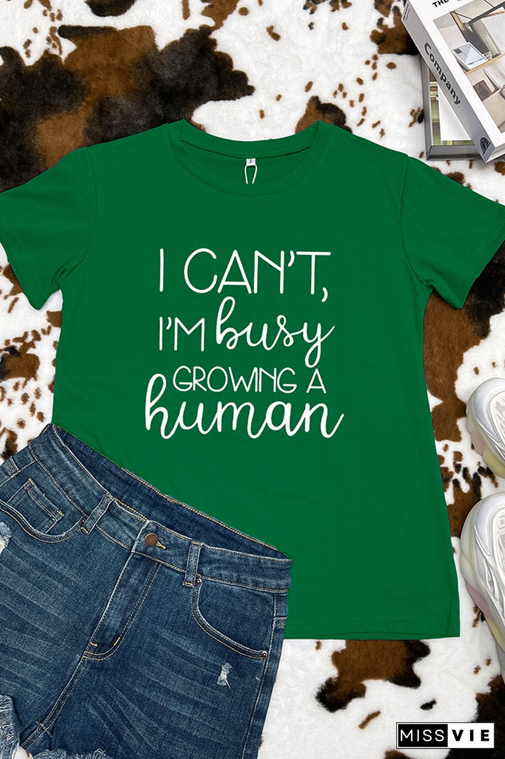 I Can't Busy Growing A Human Graphic Tee Wholesale