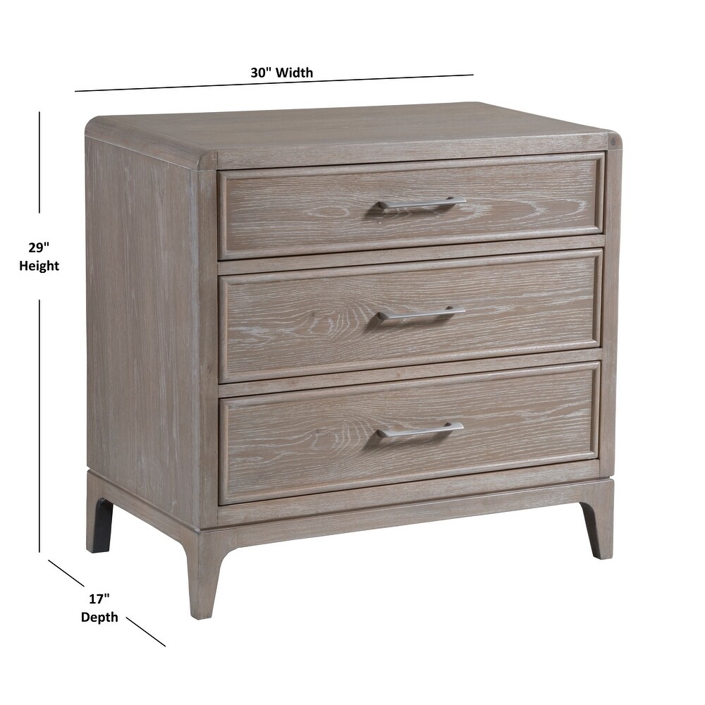 Bodhi 3 drawer Nightstand with USB