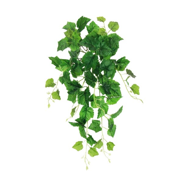 Artificial Grape Leaf Ivy Leaf Vine Hanging Plant Greenery Foliage Bush 24in