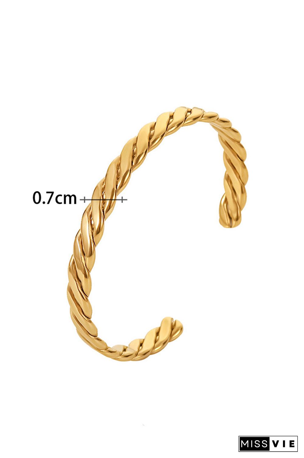 Gold Titanium Steel Bracelet MOQ 5pcs