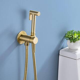 Aurora Decor ALA Non- Electric Bidet Attachment in Brushed Gold SMDHD2B16027BG