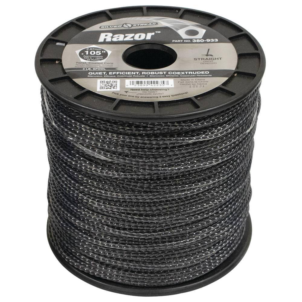 STENS New Razor Trimmer Line for Approximate Length 525 ft. Color Gray Diameter 0.105 in. 380-933