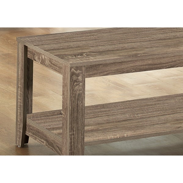 HomeRoots Dark Taupe Table Set 3Pcs Set - 42 x 20.5 x 17