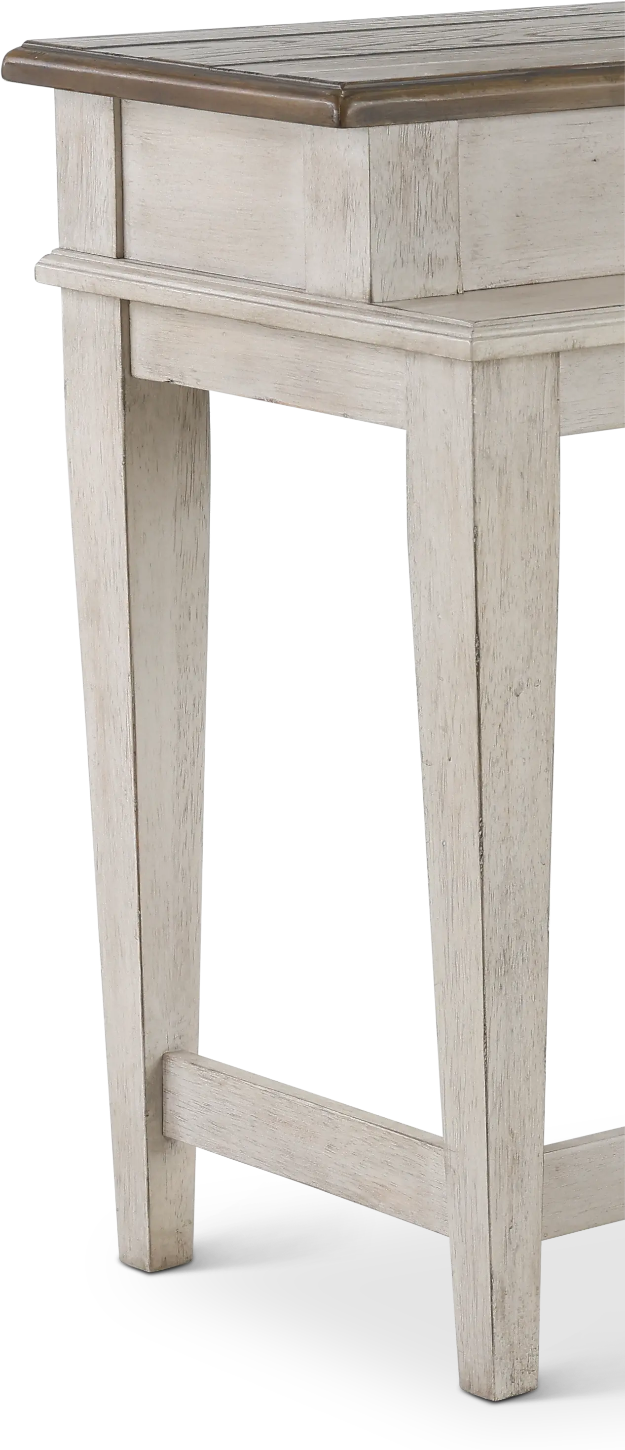 Heartland Weathered White Oak Console Bar Table