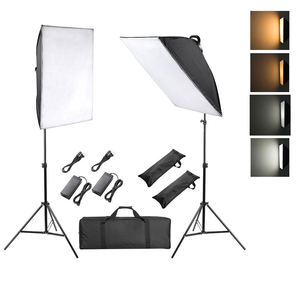 Yescom 20x28in Dimmable LED Softbox Lighting Kit, 2-Set