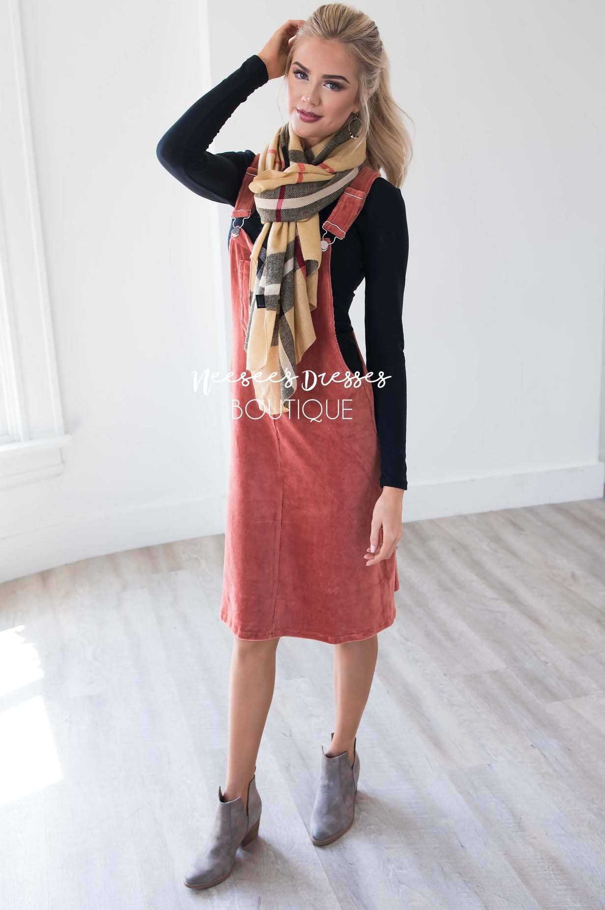 The Desta Corduroy Overall Dress