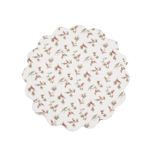 C amp f Home Averie Round Placemat Set Of 6