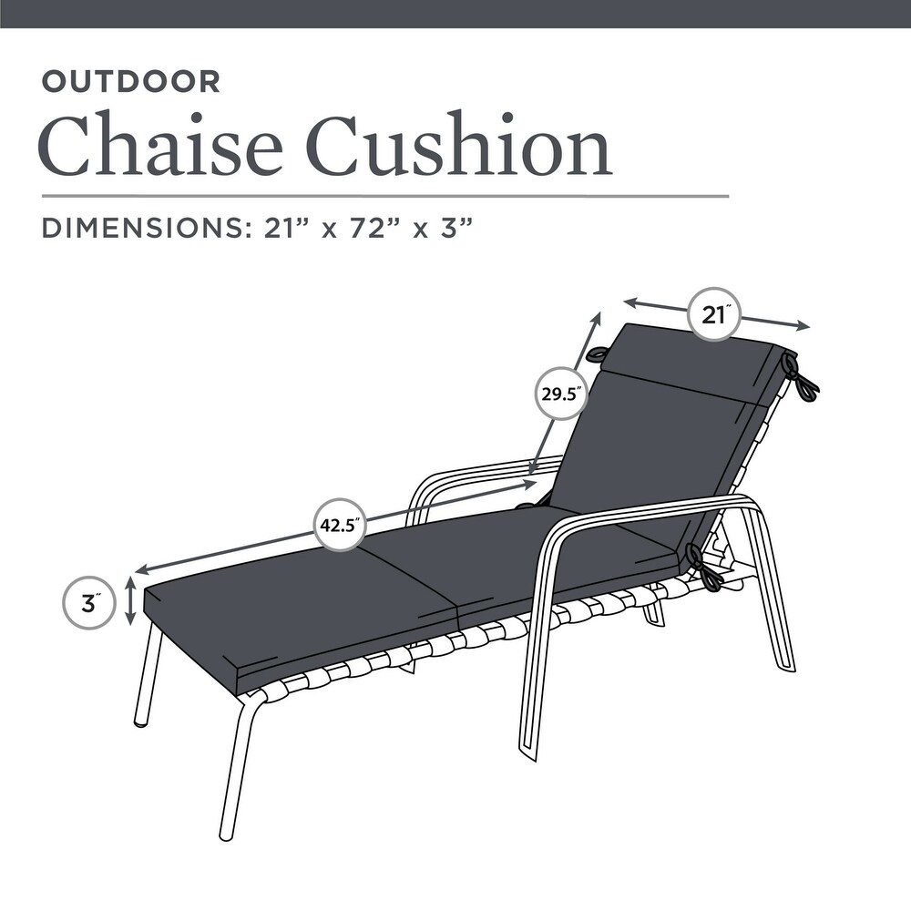 Rectangle Chaise Lounge Cushion 72\