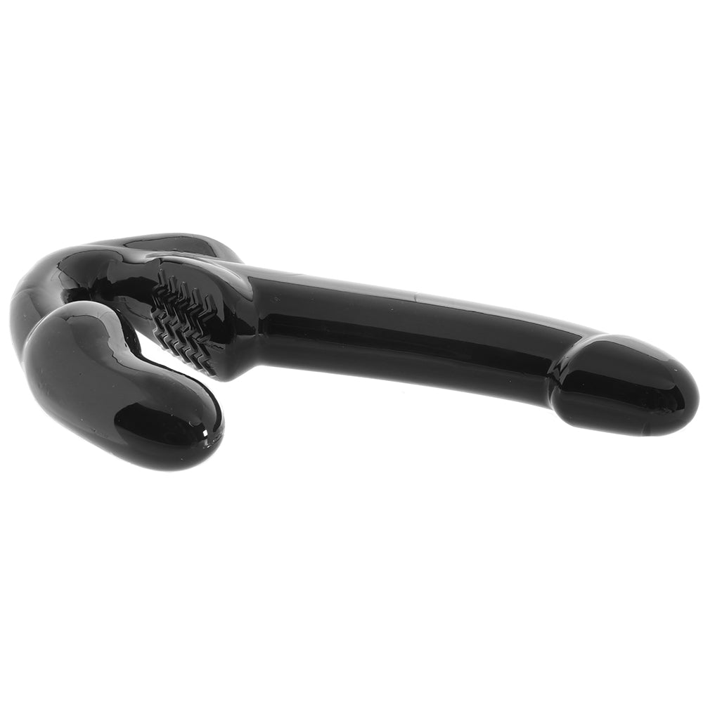 Strap U Revolver Strapless Strap-On Dildo in Black