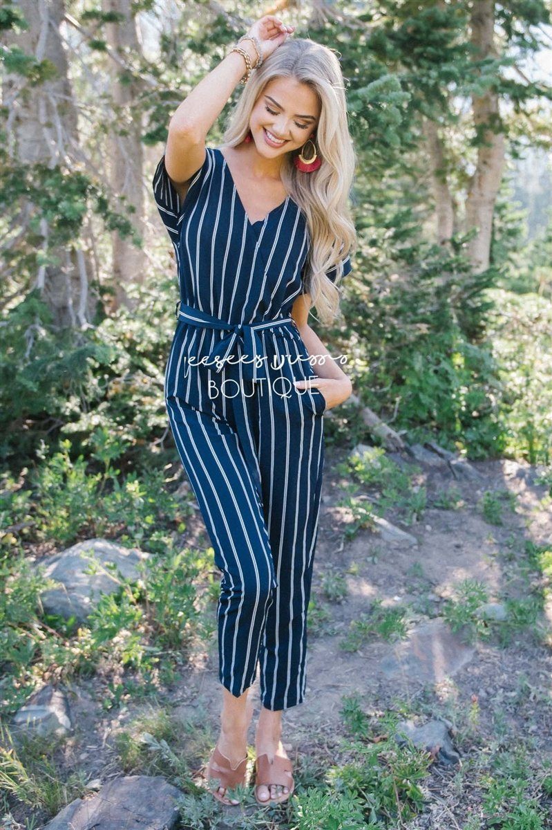 The Jacque Striped Jumpsuit