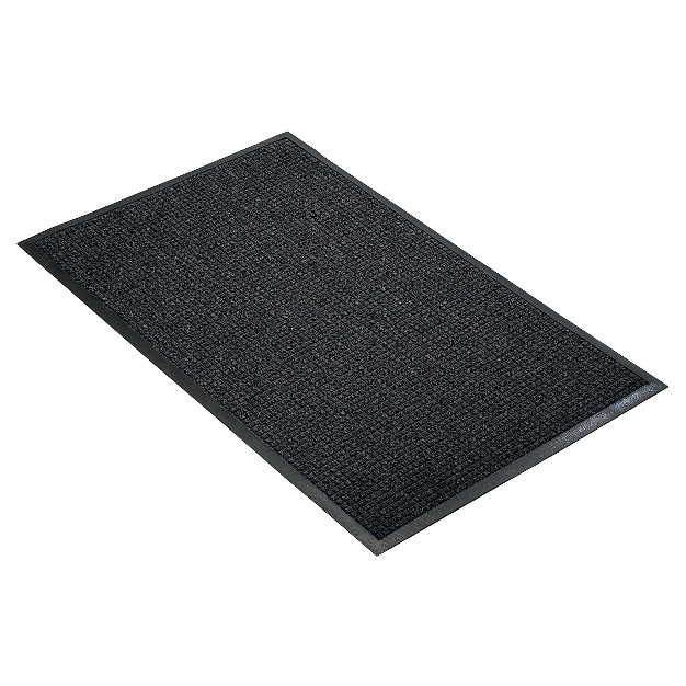 3 x27 x4 x27 Solid Dotted Doormat Charcoal Hometrax