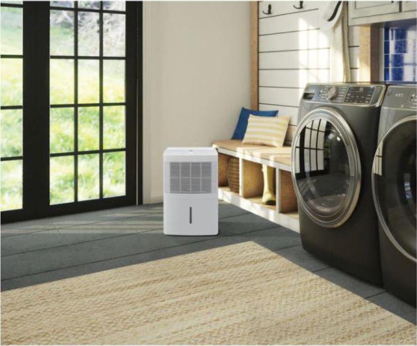 Restored GE ADEL20LY Portable Home Dehumidifier， 20 Pints， White (Refurbished)